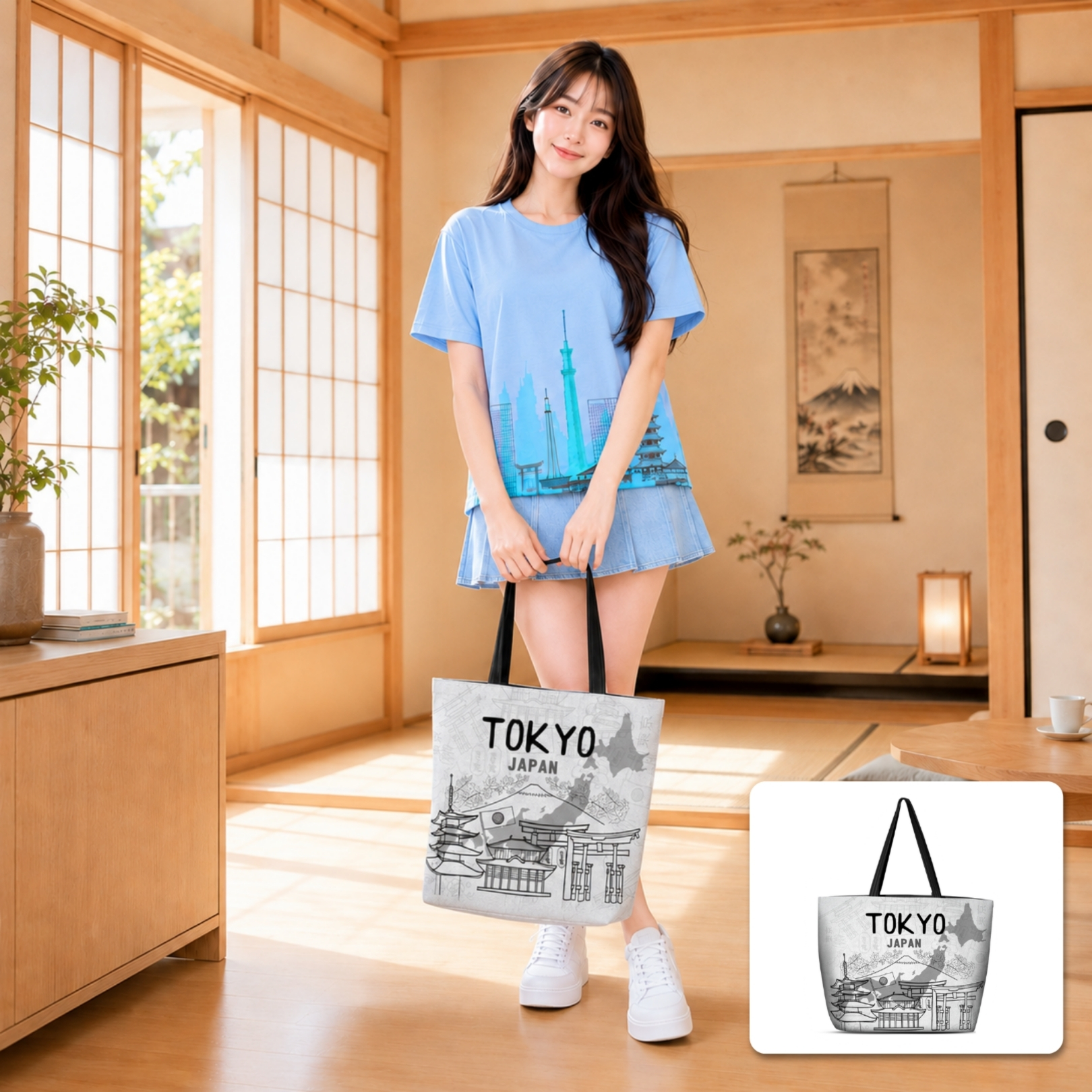 Harajuku Casual Totebag Collection | Tote Bag Kanv... - Gambar 5