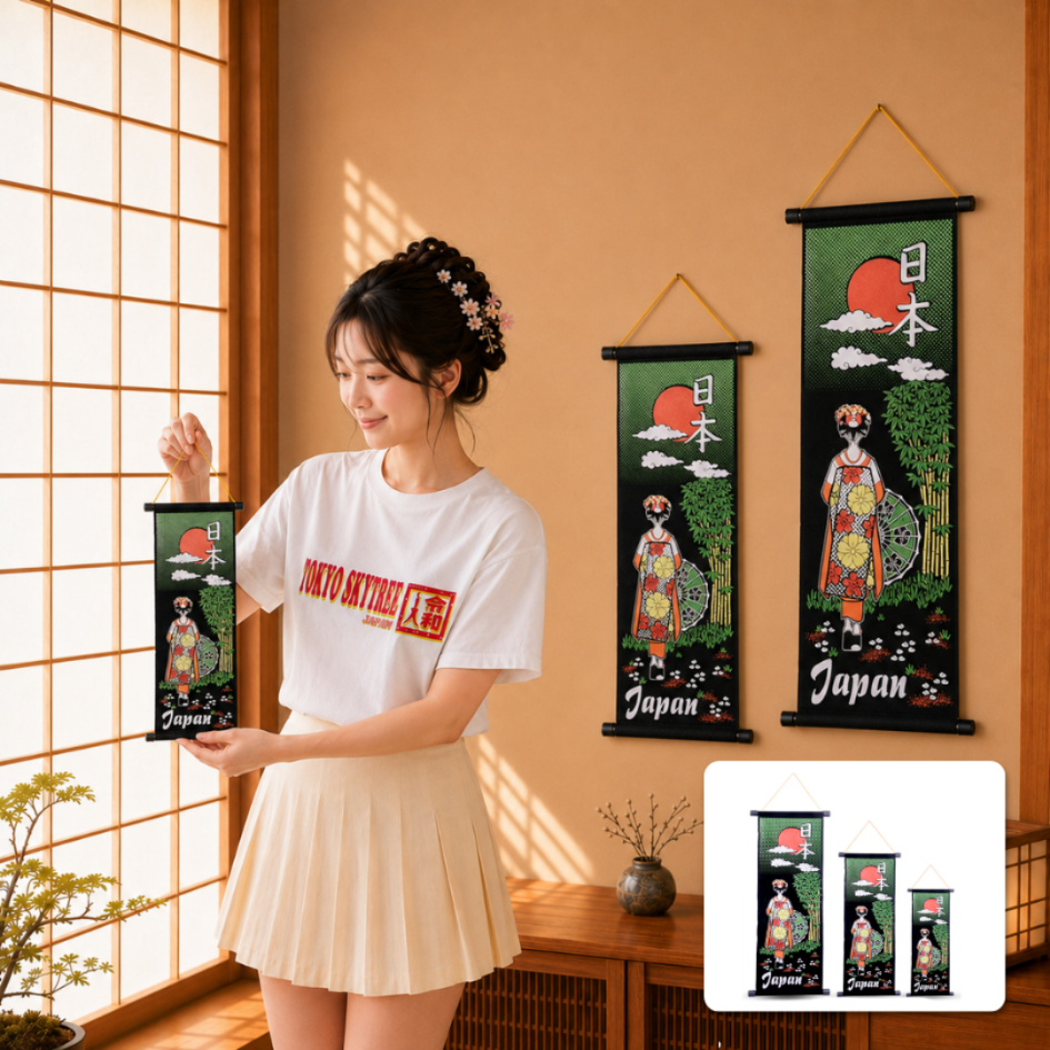 Kakejiku Colorful Signature GEISHA BAMBO -HIASAN D...