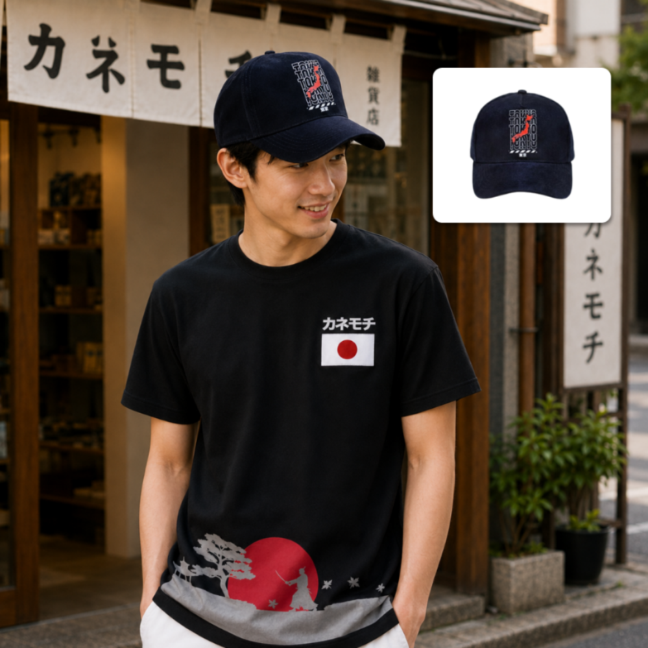 Japanese Signature Hat | Topi Pria Wanita Kekinian... - Gambar 6