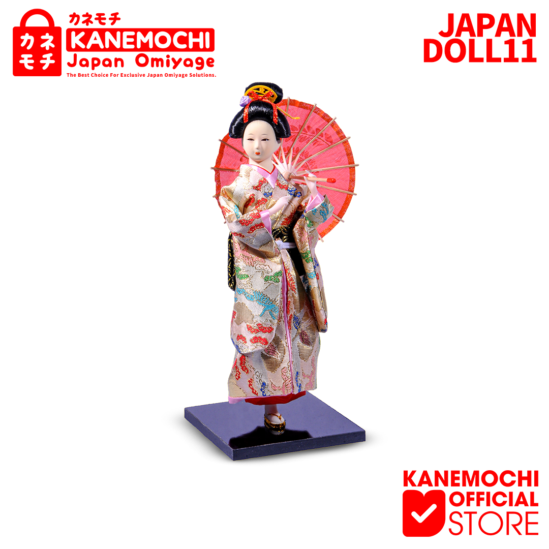 KANEMOCHI JAPAN GEISHA DOLL (30CM) - Souvenir Jepa... - Gambar 3