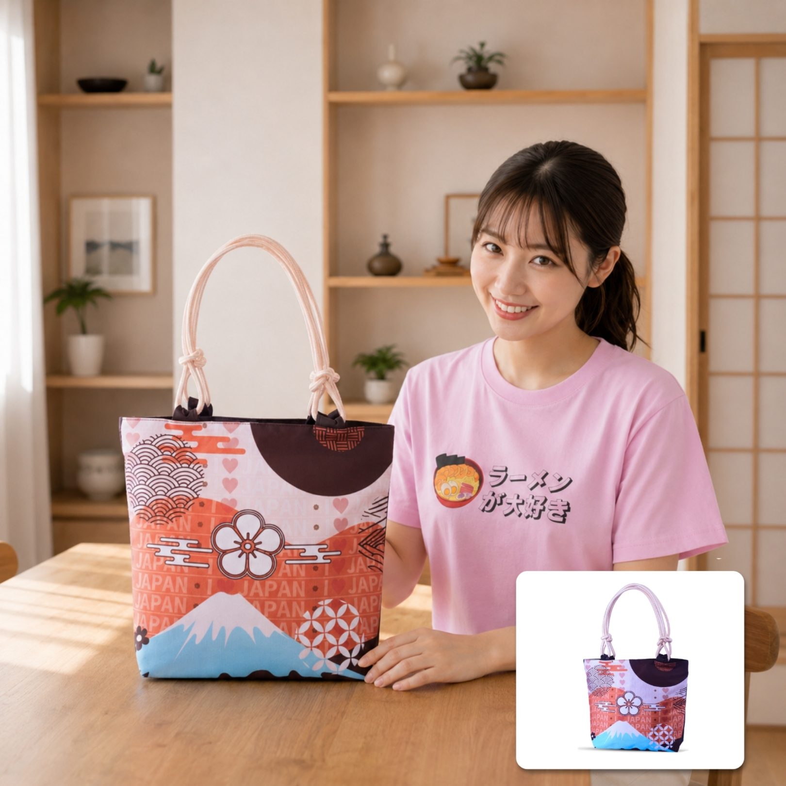 Japanese Urban Carry Totebag | Tas Jinjing Tali Su... - Gambar 5