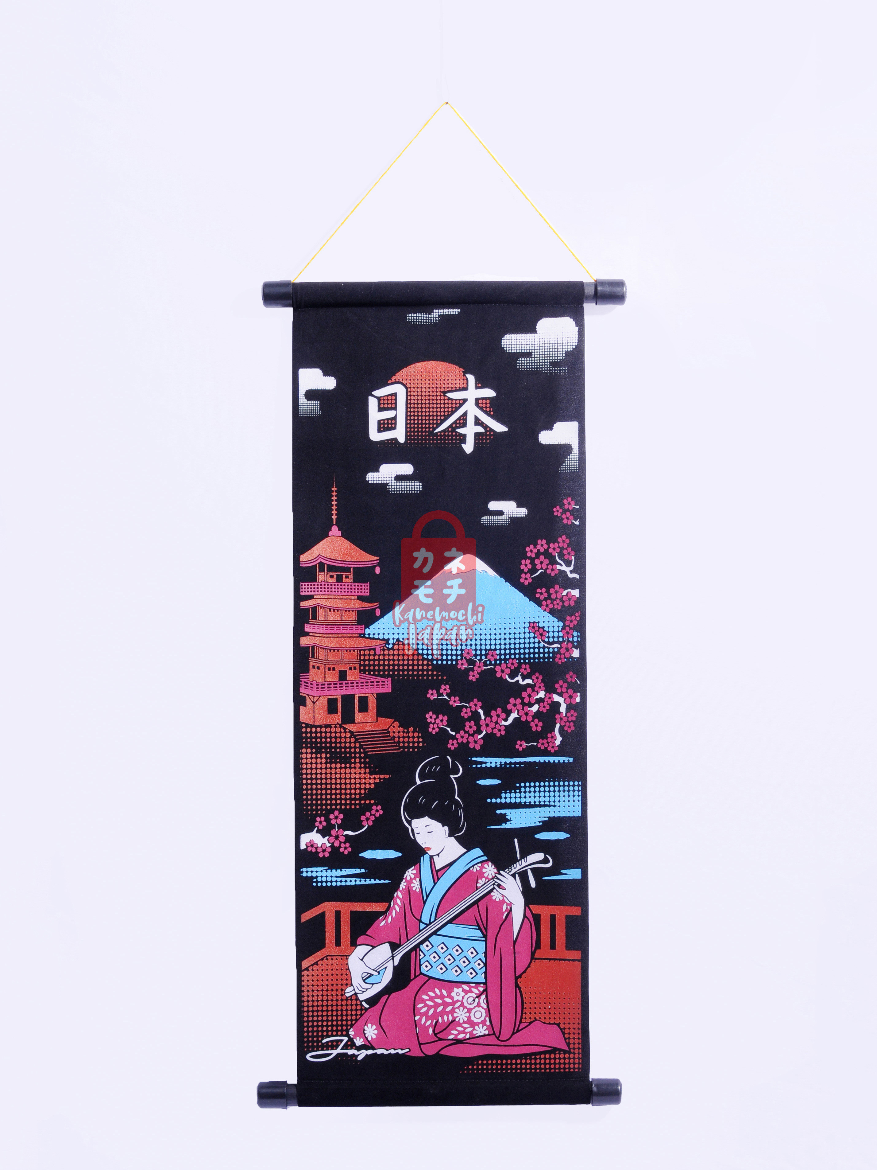 KANEMOCHI KAKEJIKU GEISHA MUSIK JAPAN - HIASAN DIN... - Gambar 2