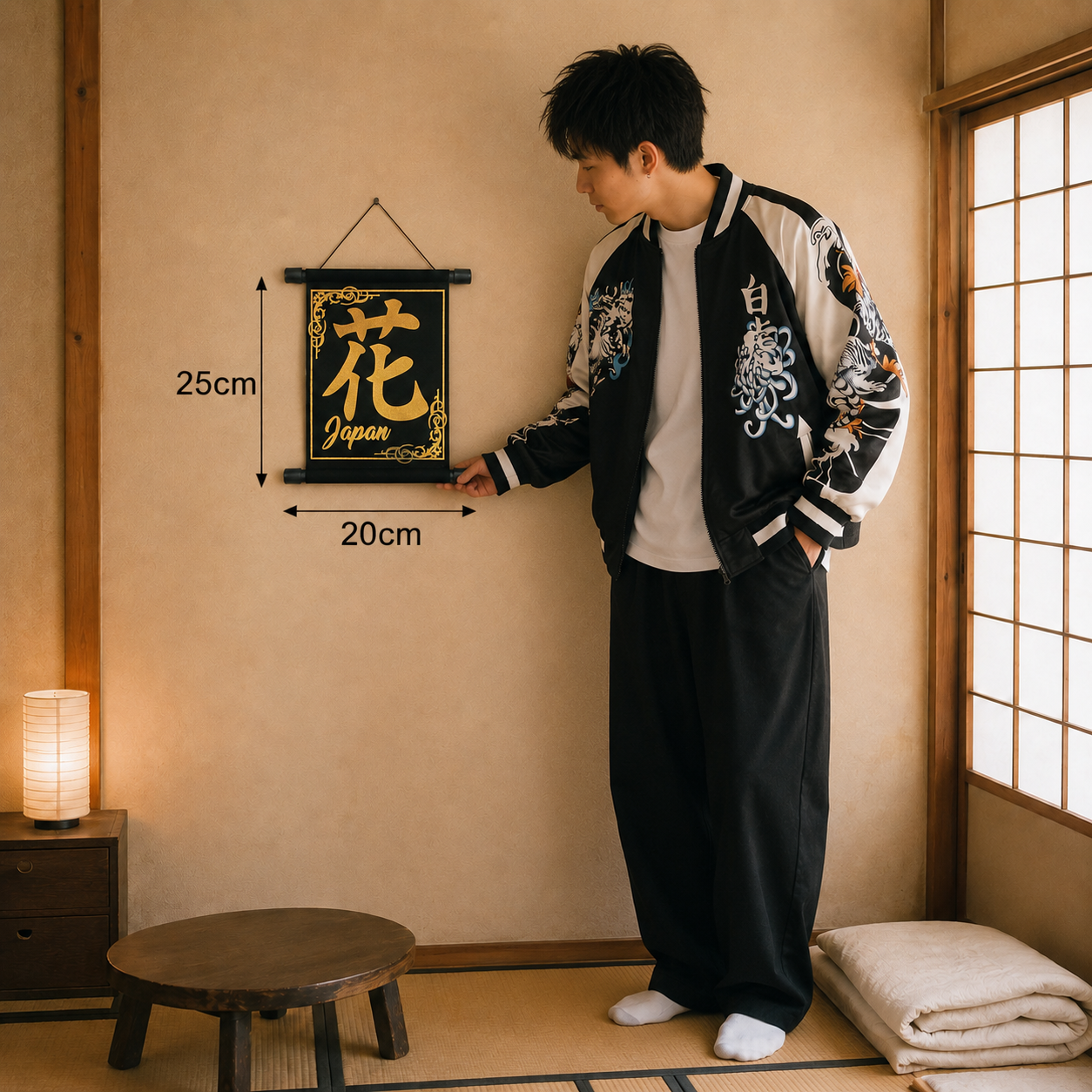 Premium Japanese Wall Art Collection HANA GOLD & S...