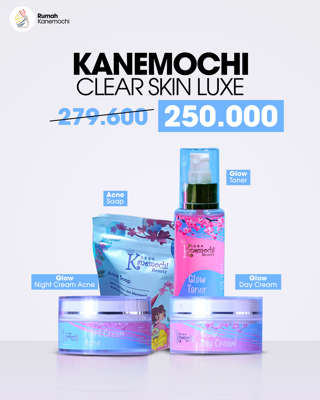 KANEMOCHI CLEAR SKIN LUXE - PAKET ACNE - SKINCARE...