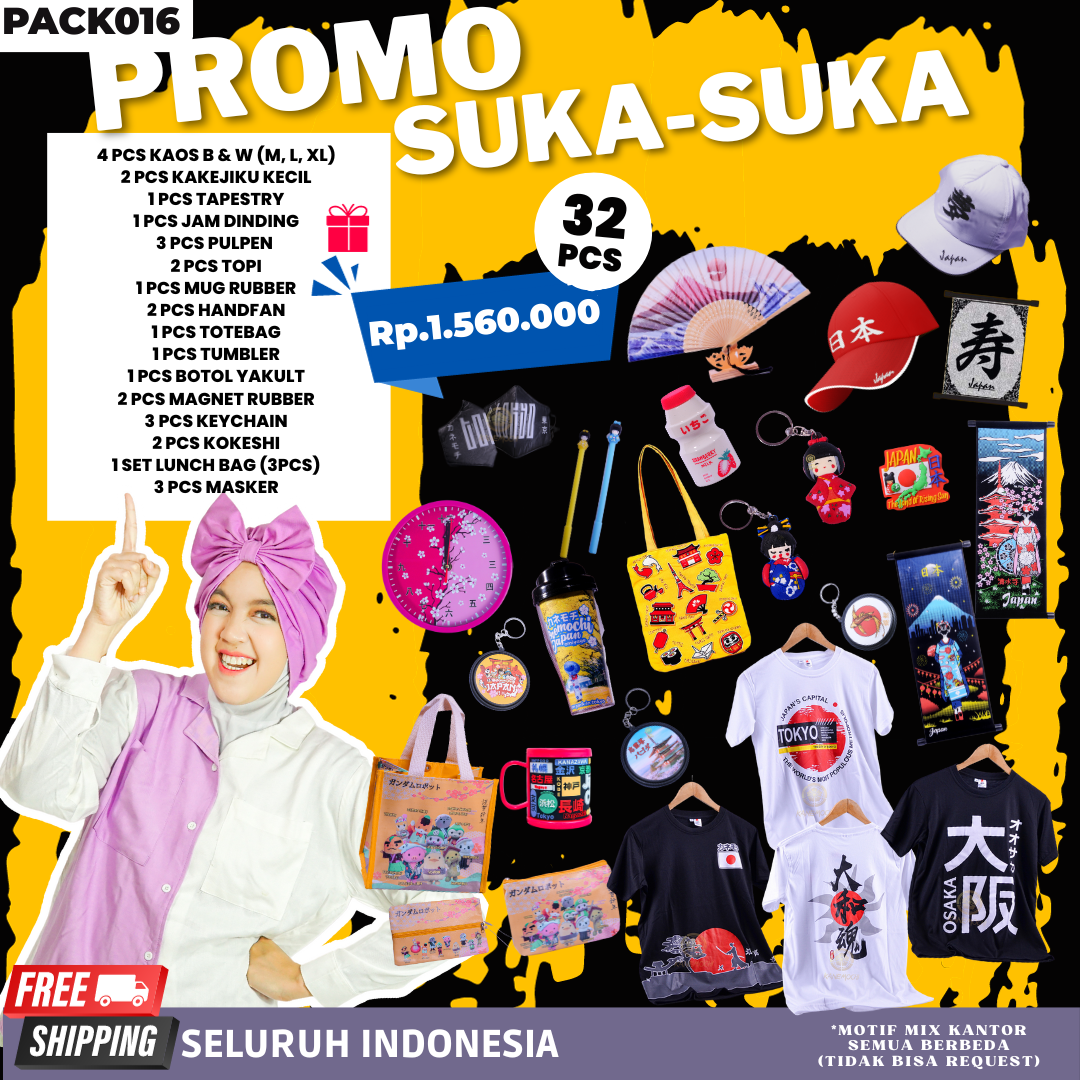 PROMO SUKA-SUKA 32 PCS - KANEMOCHI SOUVENIR