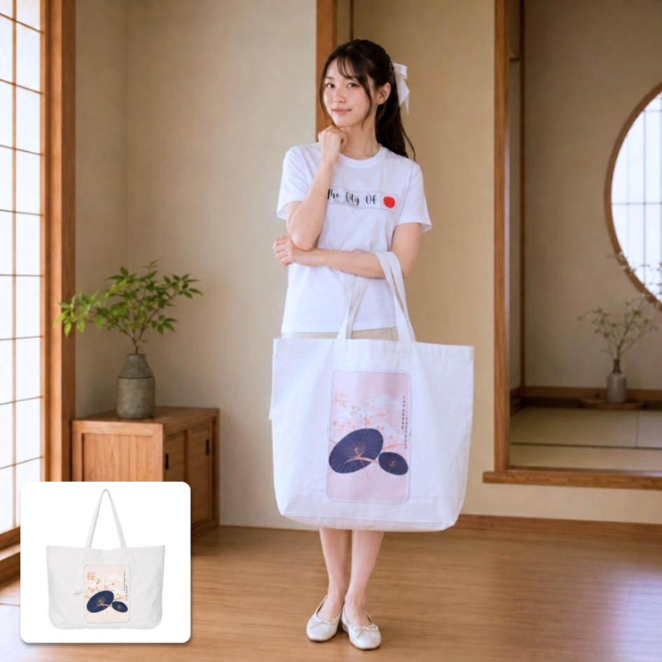 Japanese Smart Fold Bag | Tas Belanja Lipat Motif... - Gambar 3