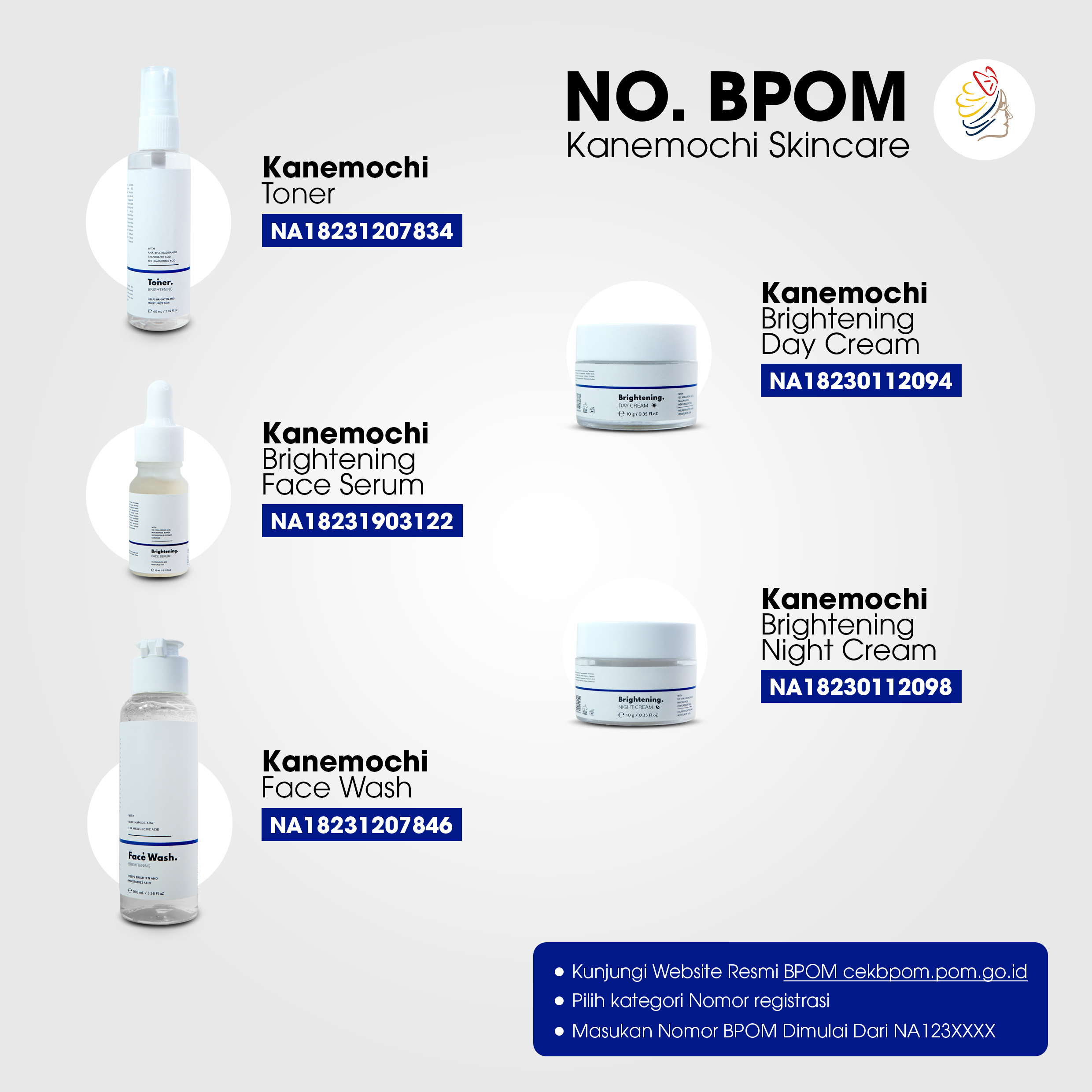 KANEMOCHI CARE SKINCARE  WHITELABEL - WHITE GLOW I... - Gambar 2