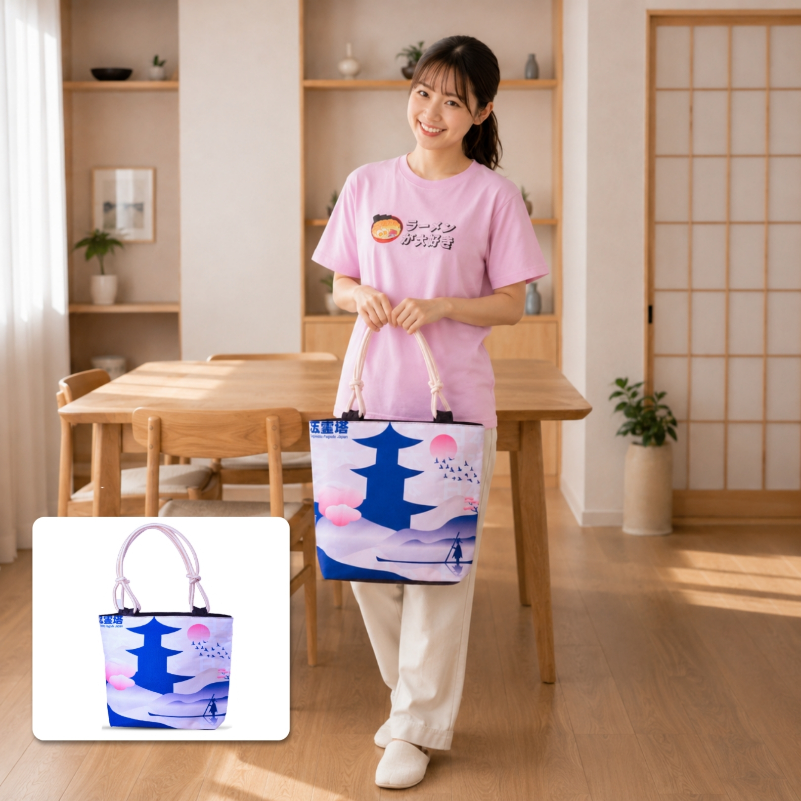 Japanese Urban Carry Totebag | Tas Jinjing Tali Su...