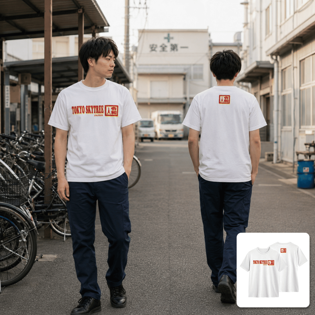 JAPANESSE SIGNATURE TEE PEARL COLLECTION MOTIF TOK...