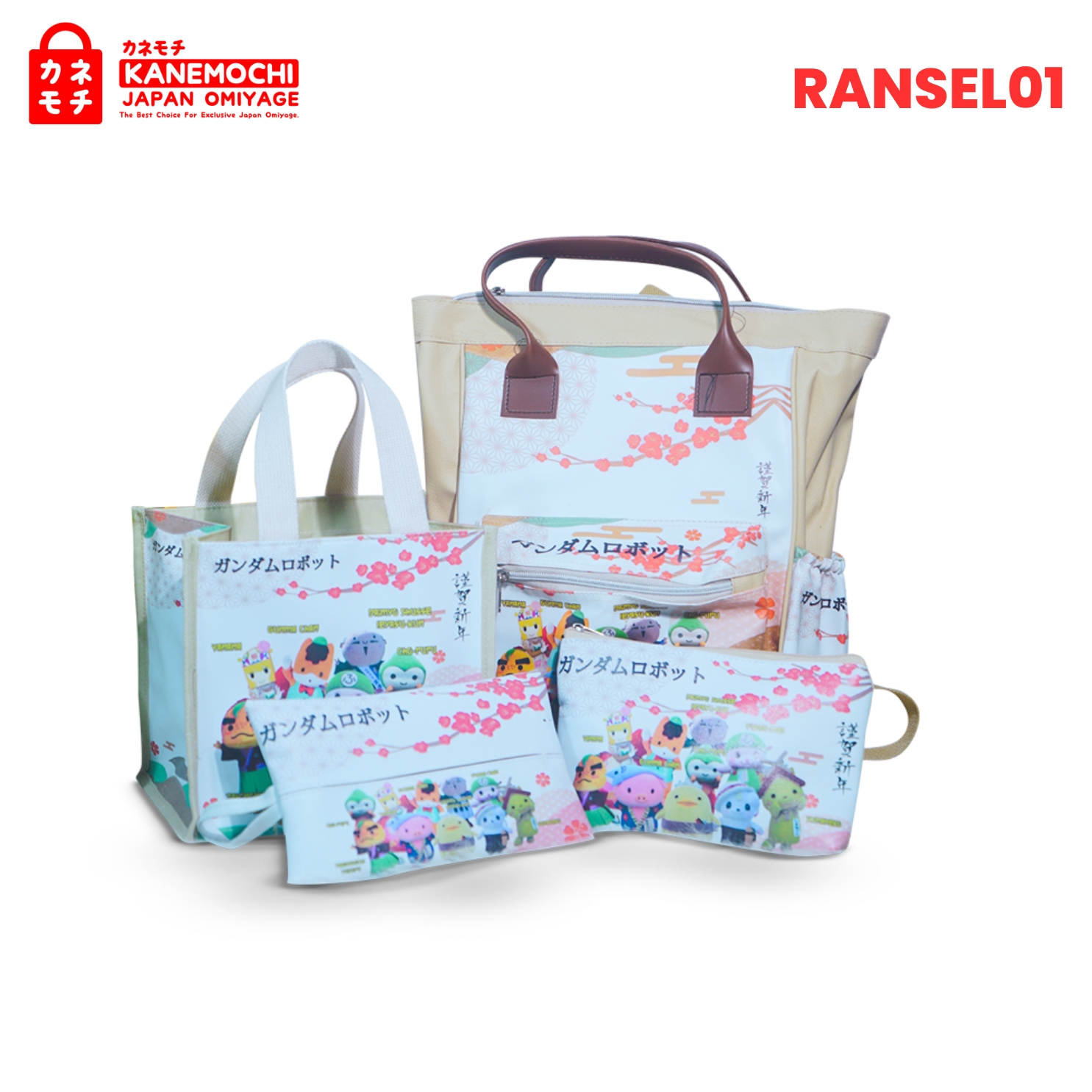 Premium Japanese Kawaii Backpack Set | Tas Sekolah... - Gambar 5