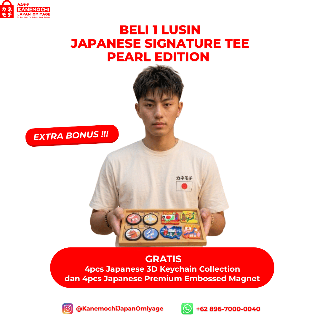 JAPANESSE SIGNATURE TEE PEARL COLLECTION MOTIF TOK... - Gambar 8
