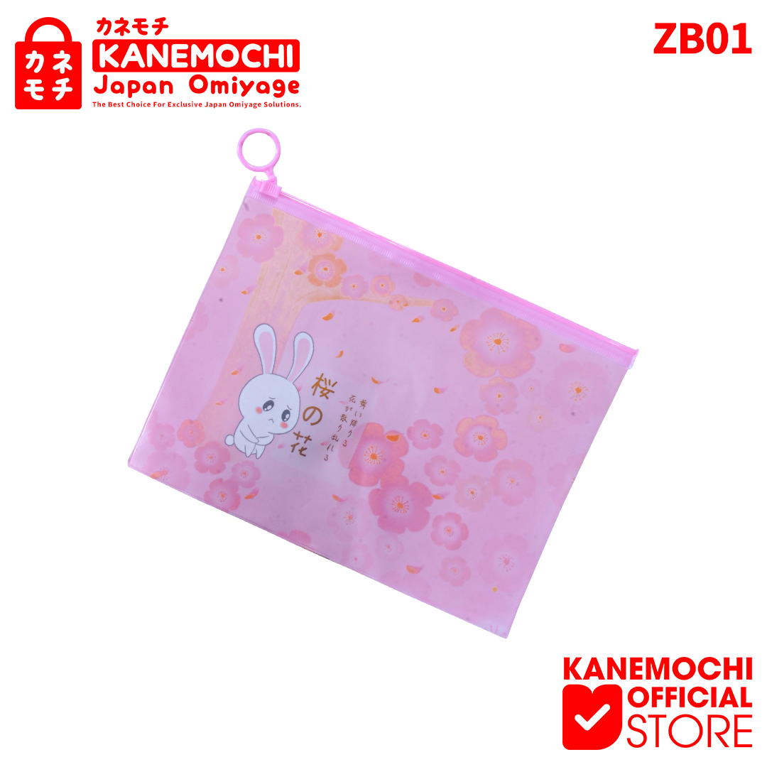KANEMOCHI POUCH - KANEMOCHI ZIPPER BAG MOTIF JAPAN...