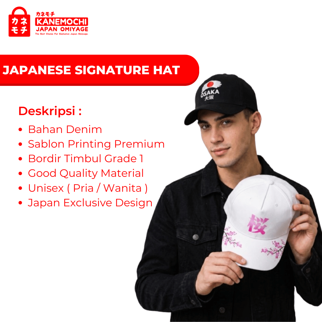Japanese Signature Hat | Topi Pria Wanita Kekinian... - Gambar 15