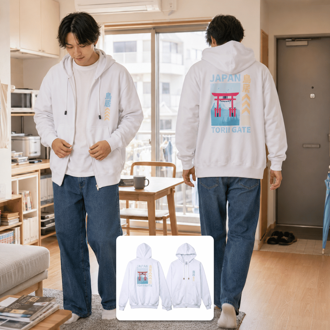 Tokyo Streetwear Zip Hoodie TOKYO JAPAN ALLSIZE &... - Gambar 5
