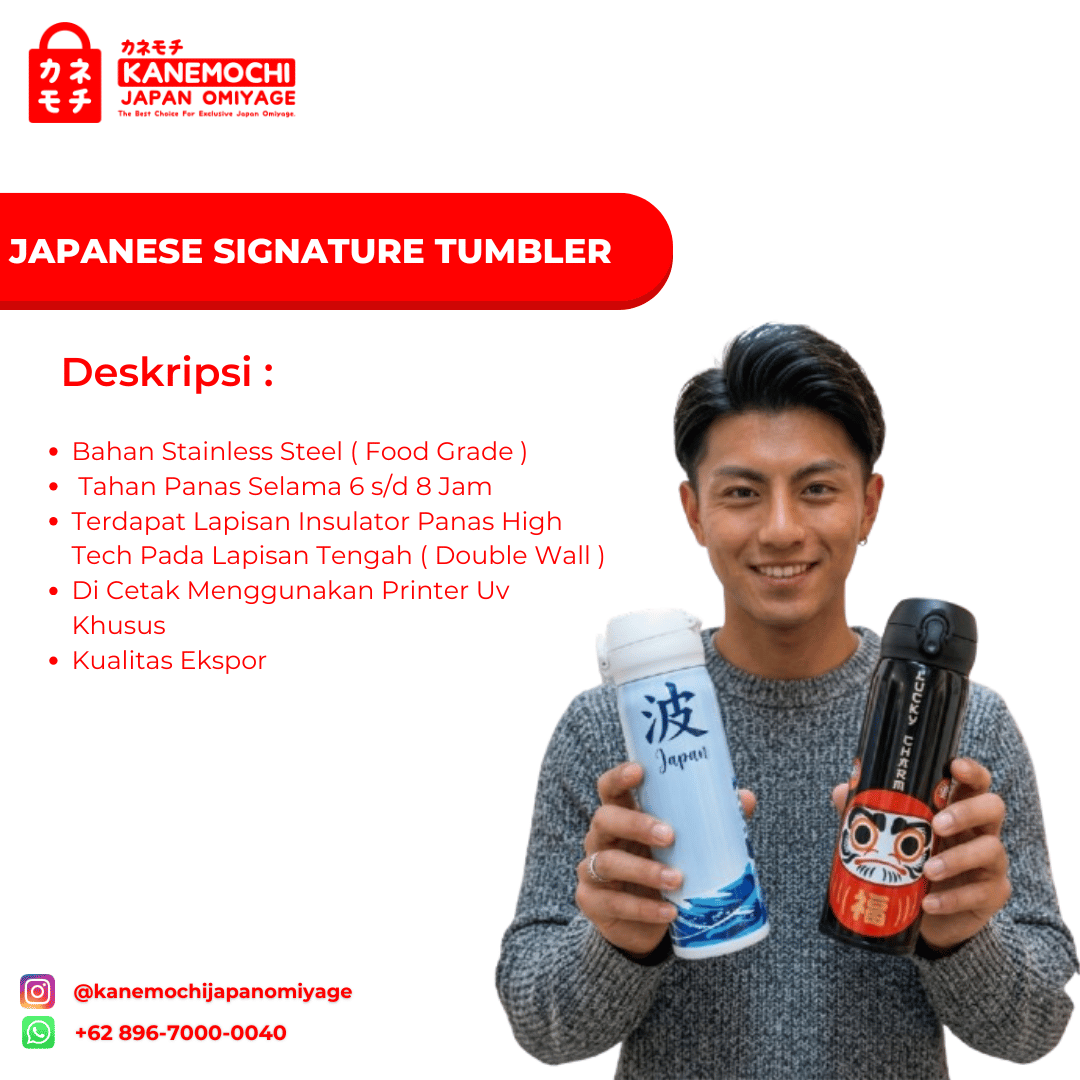 Japanese Signature Tumbler - Tahan Panas & Dingin,... - Gambar 10