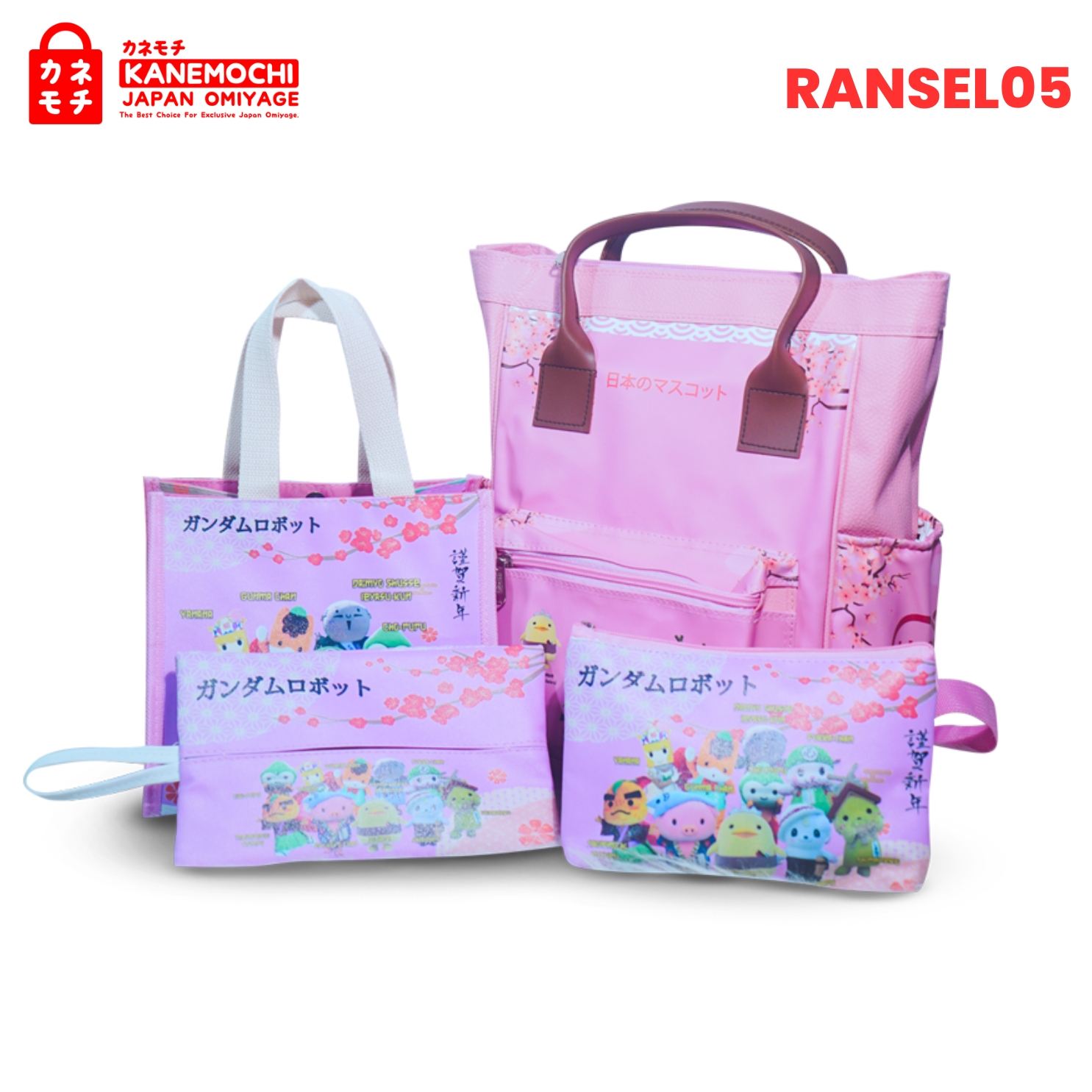 Premium Japanese Kawaii Backpack Set | Tas Sekolah... - Gambar 9