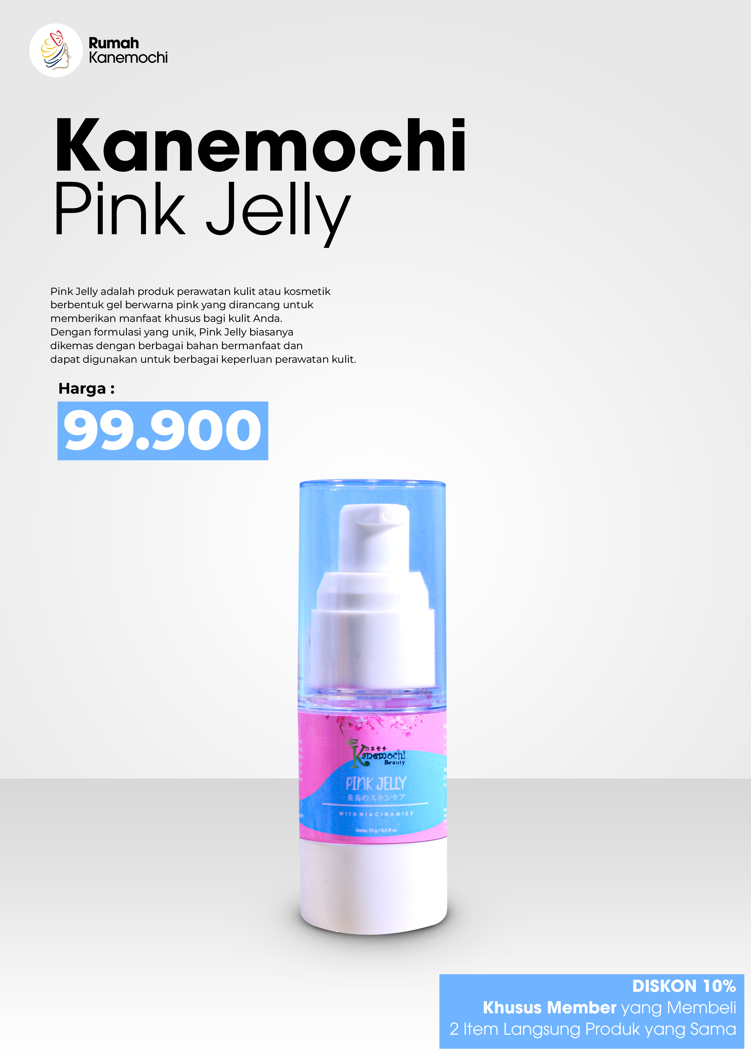 KANEMOCHI CARE PINK JELLY 15ML - Skincare Wajah -...