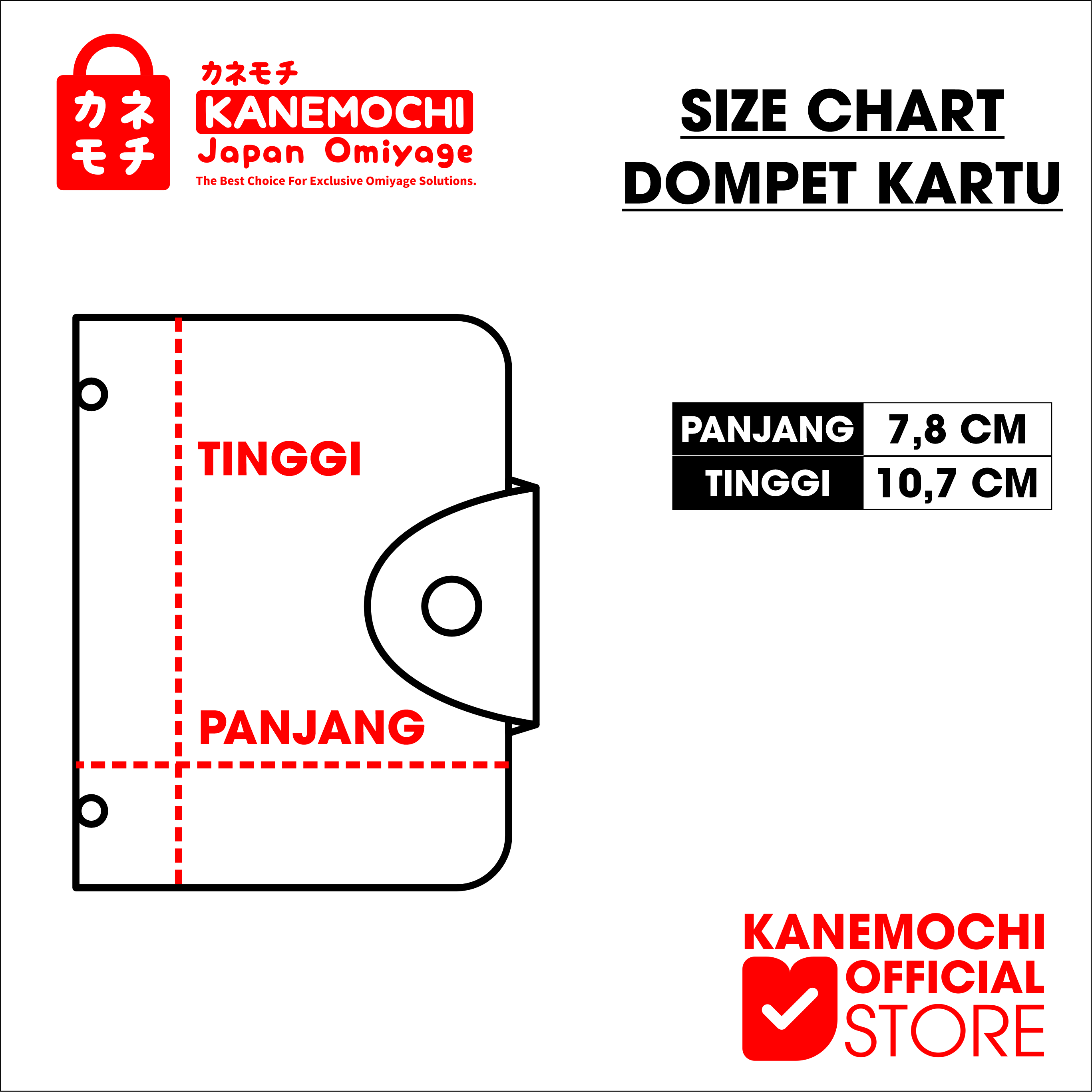 KANEMOCHI SAIFU - KANEMOCHI DOMPET KARTU - SOUVENI... - Gambar 2