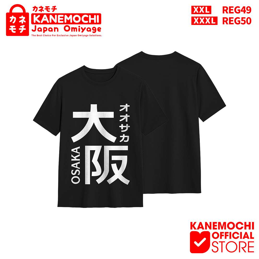KANEMOCHI T-SHIRT - KAOS KAOS HITAM UNISEX MOTIF O... - Gambar 2