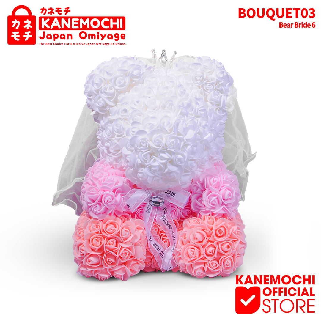 KANEMOCHI TEDDY BEAR ROSE BOUQUET - KANEMOCHI TEDD... - Gambar 6