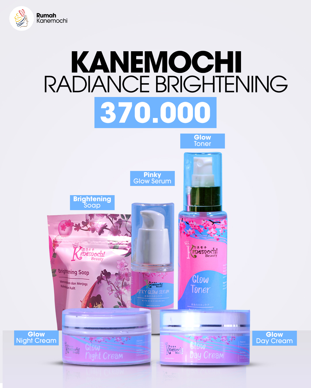 KANEMOCHI CARE PINK MAGIC GLOW SOAP - RADIANCE BRI...