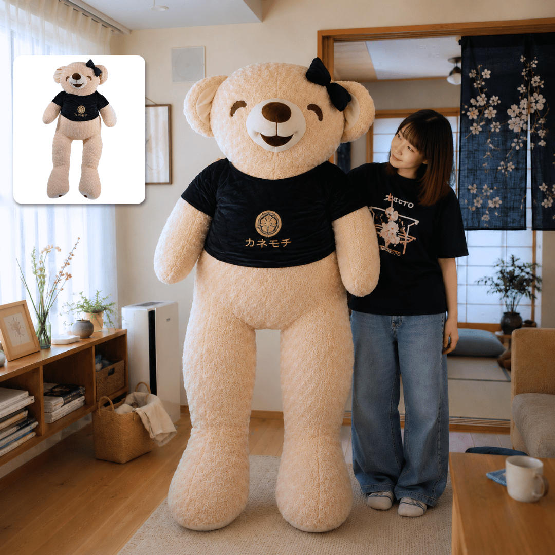 Live Size Signature Hug Teddy - TEDDY BEAR SNAIL 1... - Gambar 3