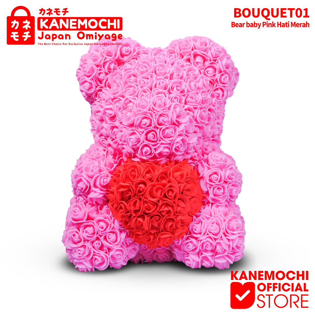 KANEMOCHI TEDDY BEAR ROSE BOUQUET - KANEMOCHI TEDD... - Gambar 6