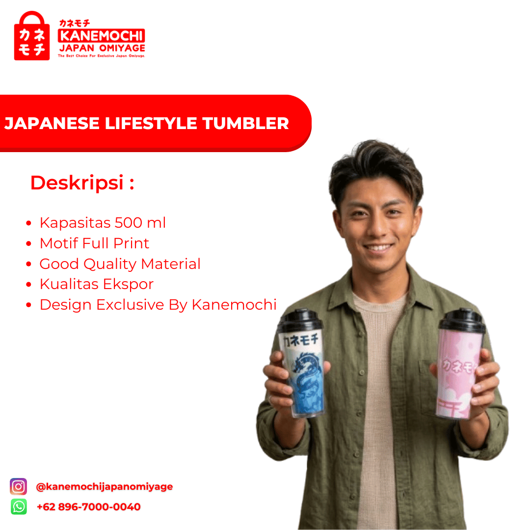 Japanese Lifestyle Tumbler - Tahan Panas & Dingin,... - Gambar 9