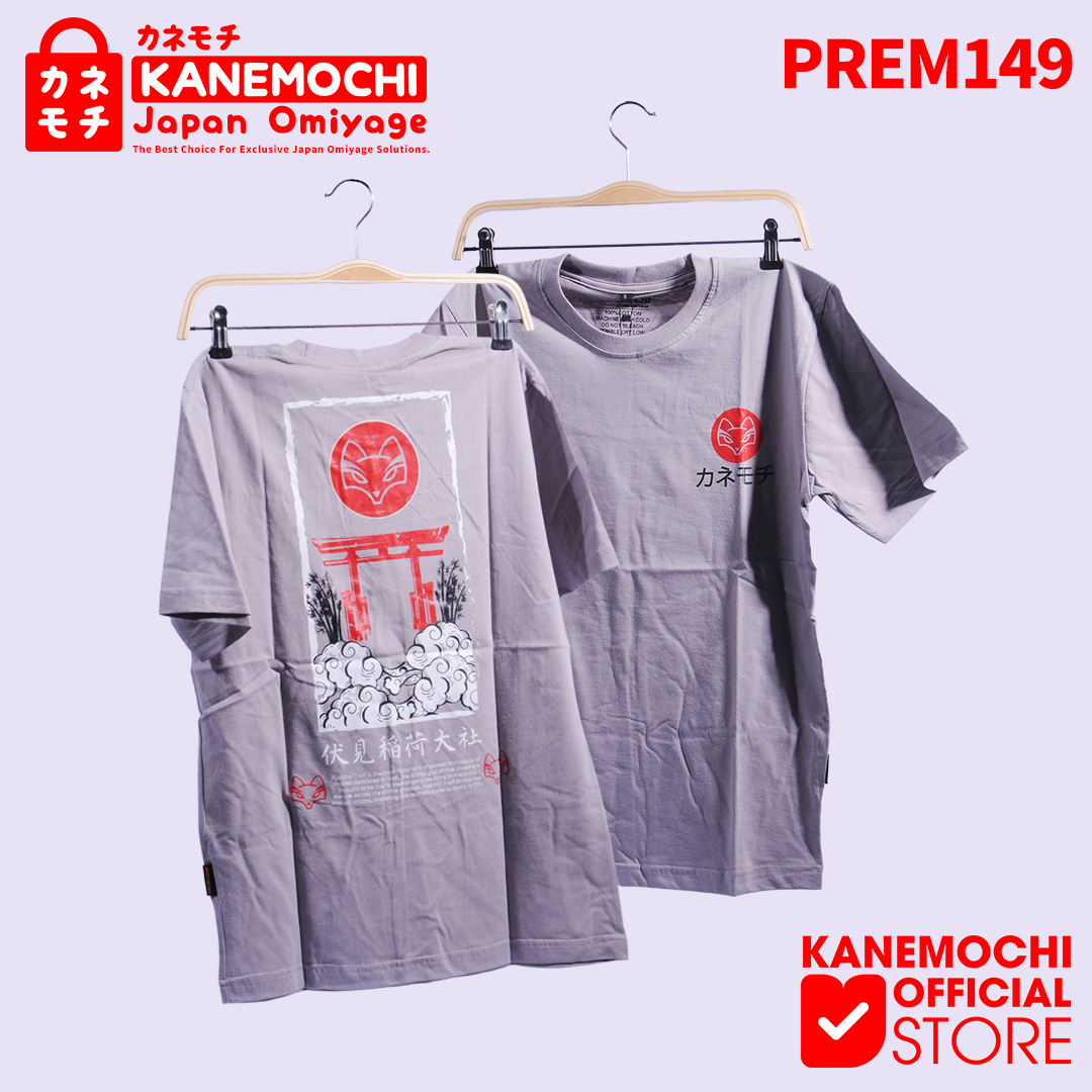 KANEMOCHI T-SHIRT / KAOS PREMIUM MOTIF KITSUNE & F... - Gambar 3