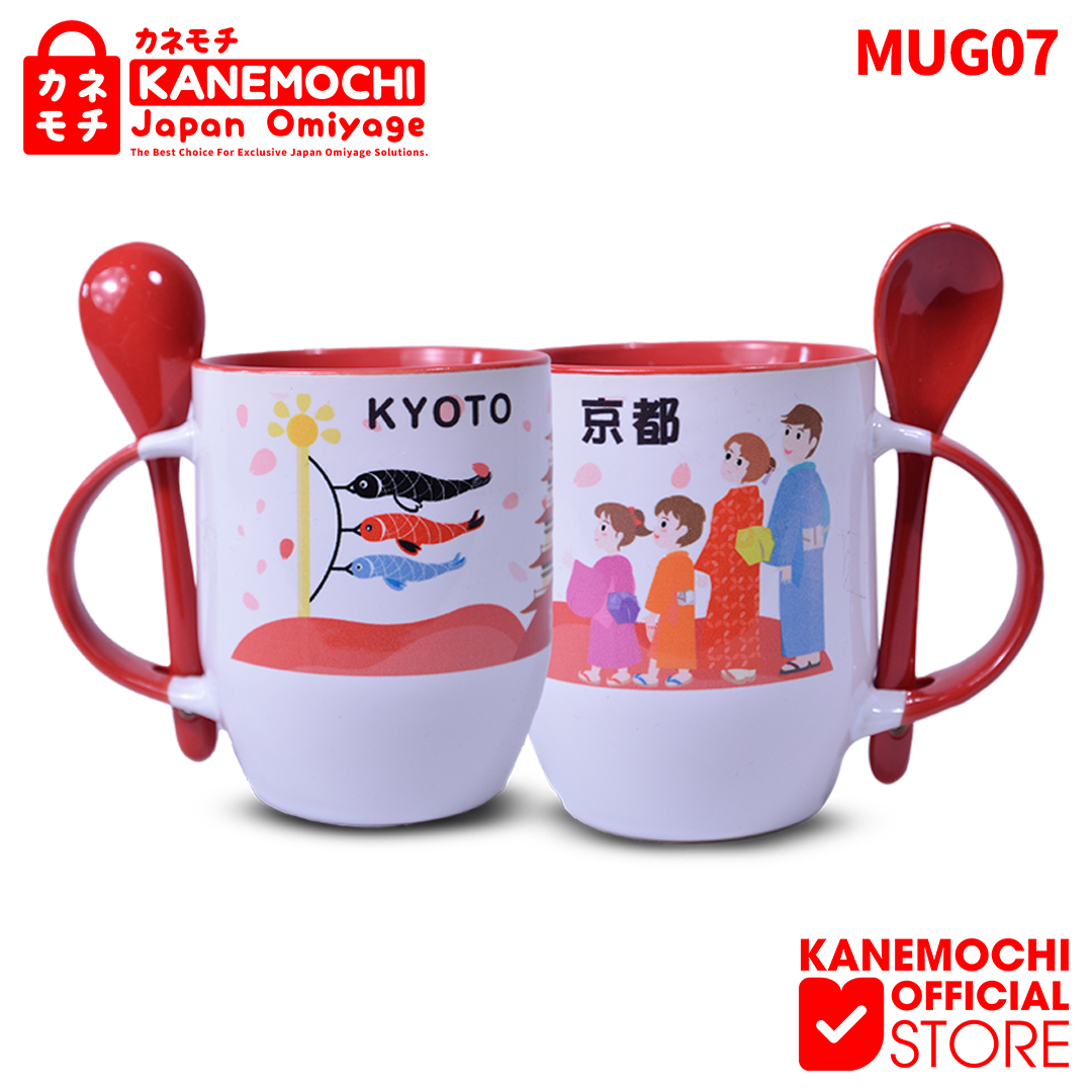 KANEMOCHI MUG KERAMIK + SENDOK (SET)- SOUVENIR PRE... - Gambar 2