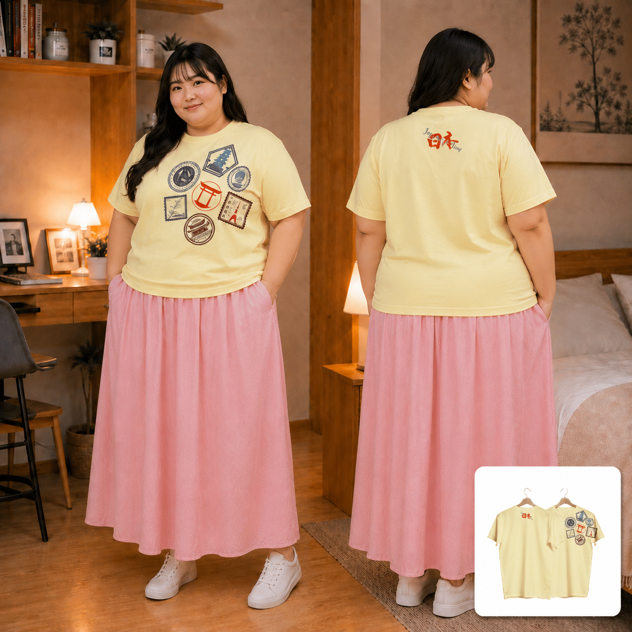 IMPERIAL COLLECTION TEE JAPAN KITTE (CREAM) High M... - Gambar 2