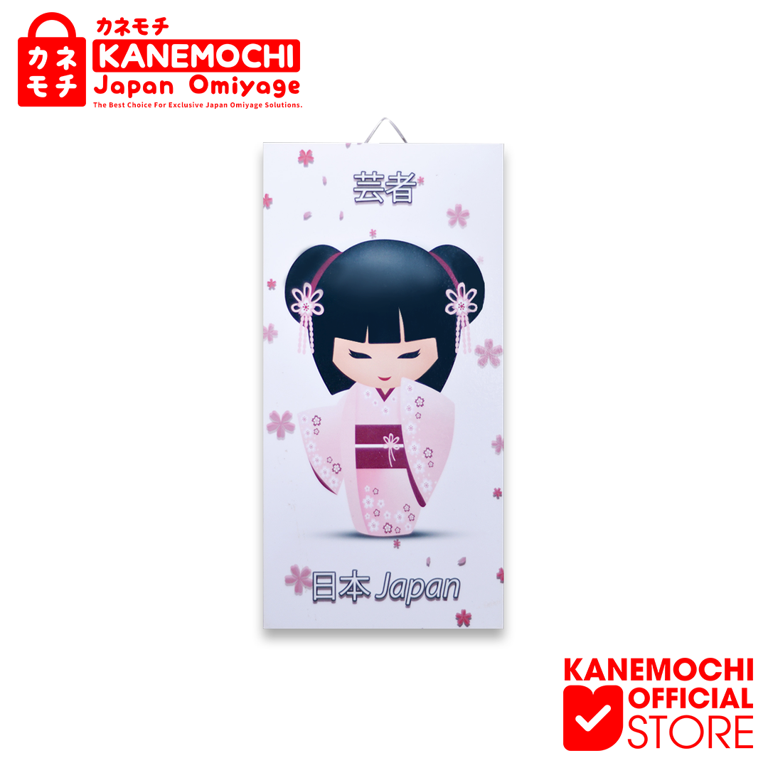 Kanemochi Hiasan Dinding Geisha Kayu - Pajangan di... - Gambar 3