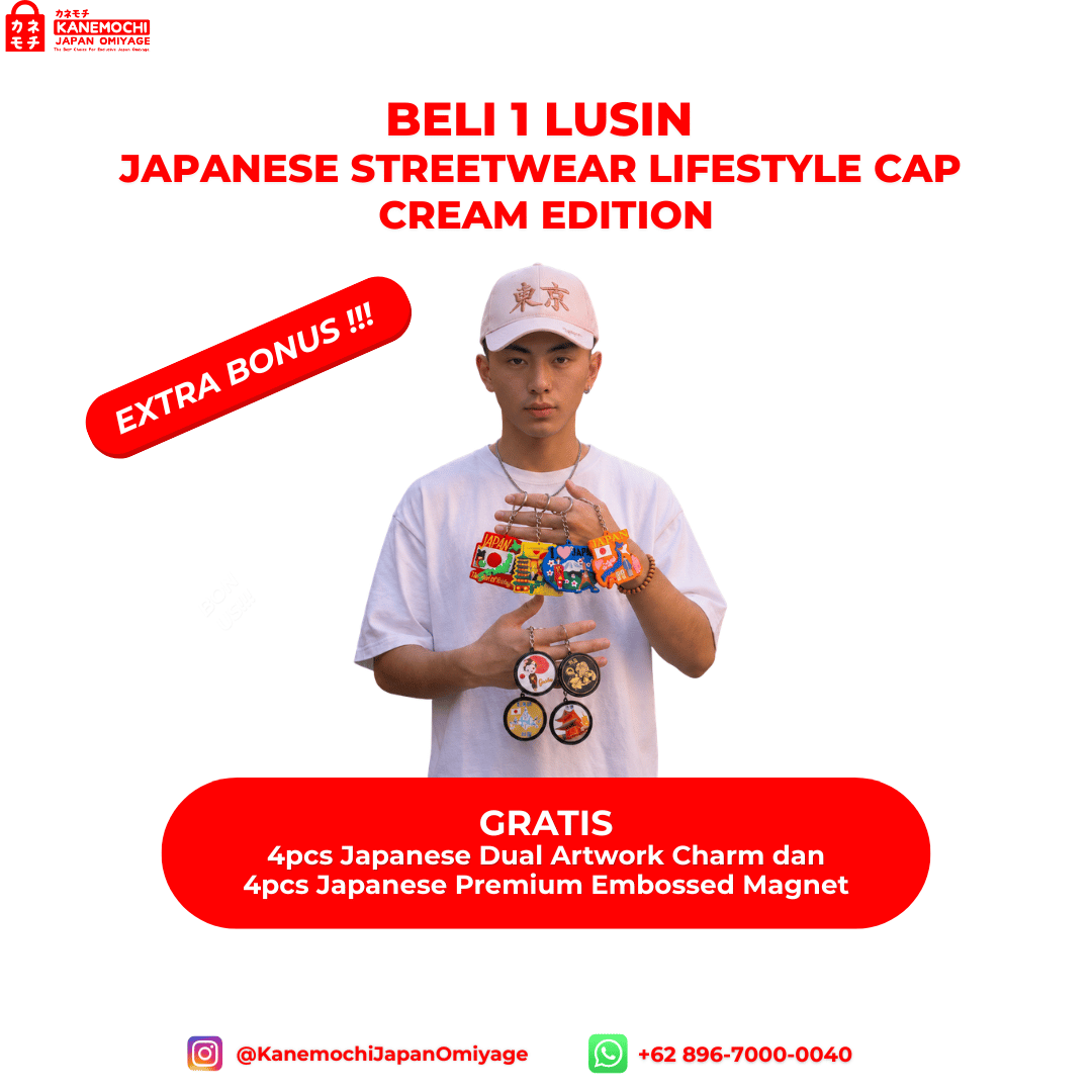 Japanese Streetwear Lifestyle Cap Cream Edition |... - Gambar 13