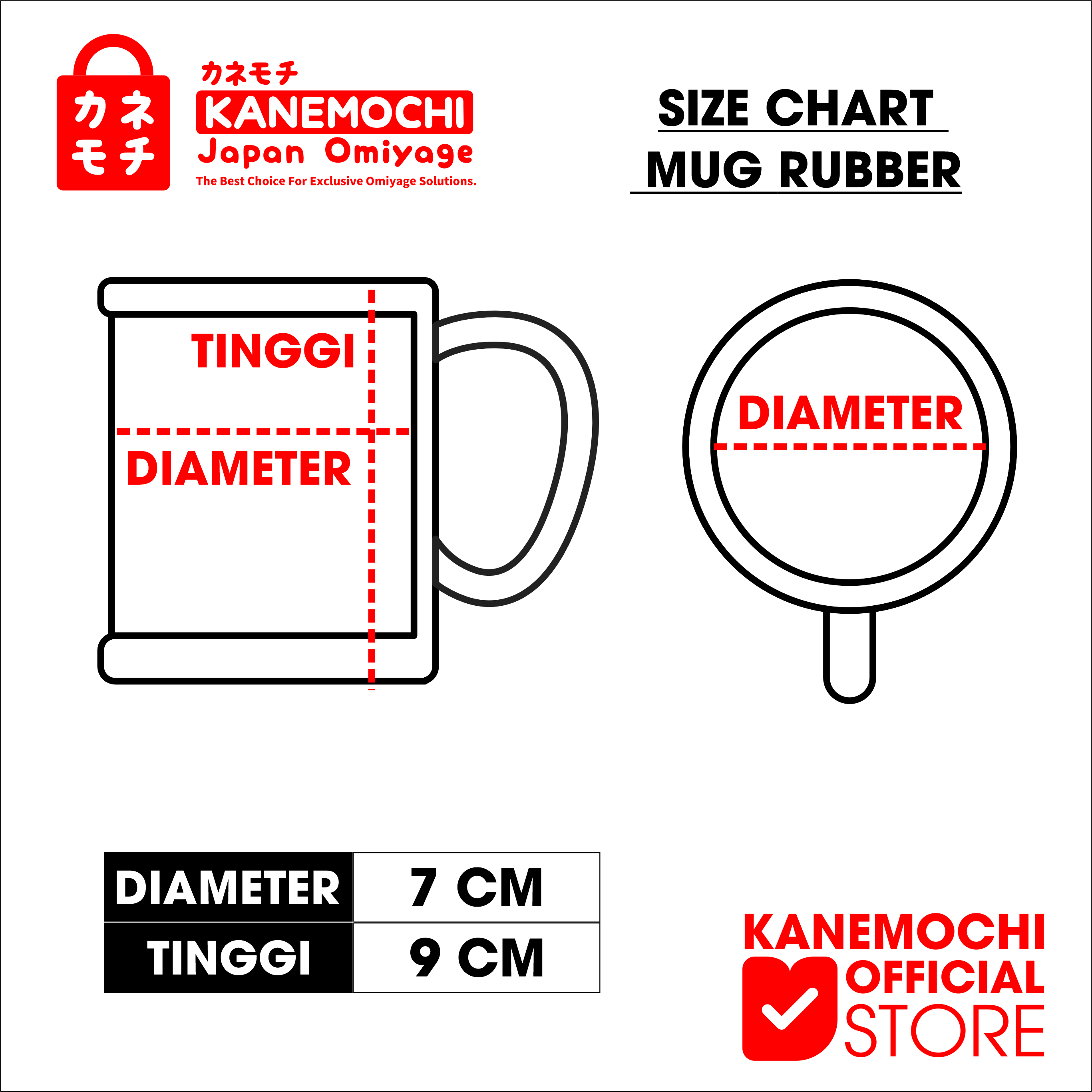 KANEMOCHI MUG RUBBER 3D IMPOR MOTIF JAPAN Exclusiv... - Gambar 4