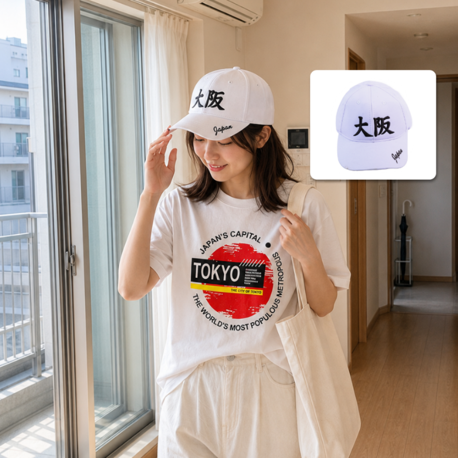 Japanese Streetwear Lifestyle Cap White Edition |... - Gambar 3