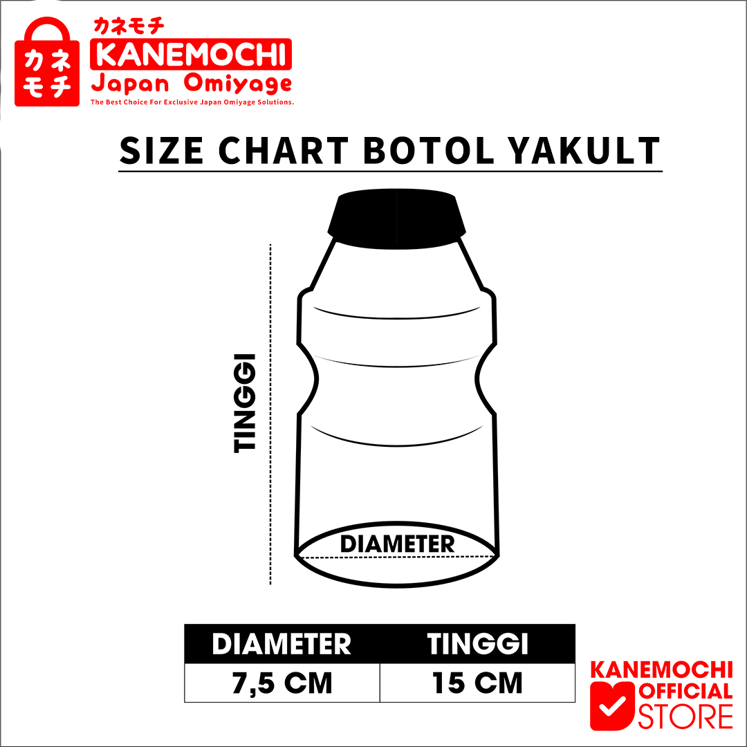 KANEMOCHI BOTOL MINUMAN JAPANESE DESIGN YAKULT Tal... - Gambar 7