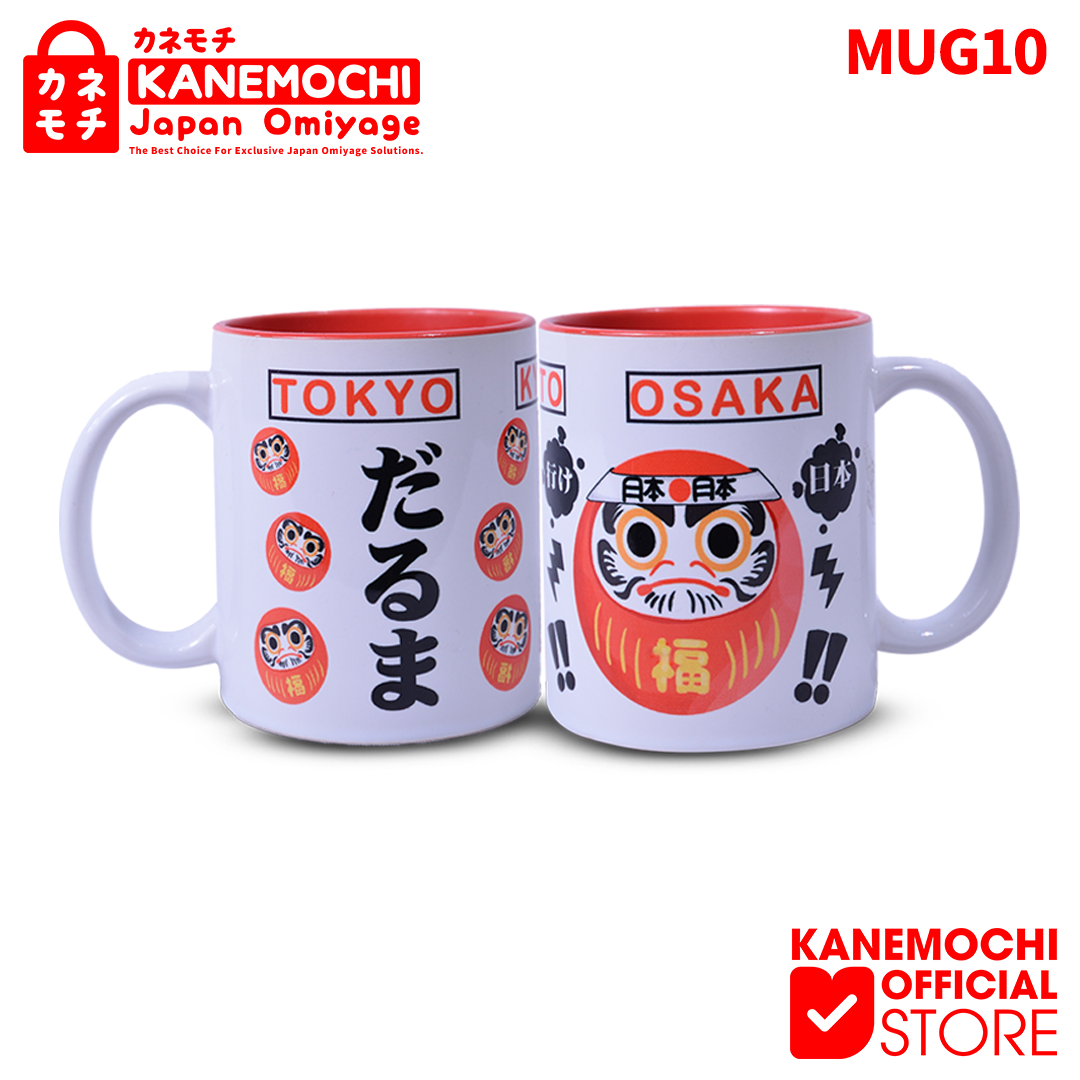 KANEMOCHI MUG KERAMIK WHITE SOUVENIR GELAS KHAS JE...