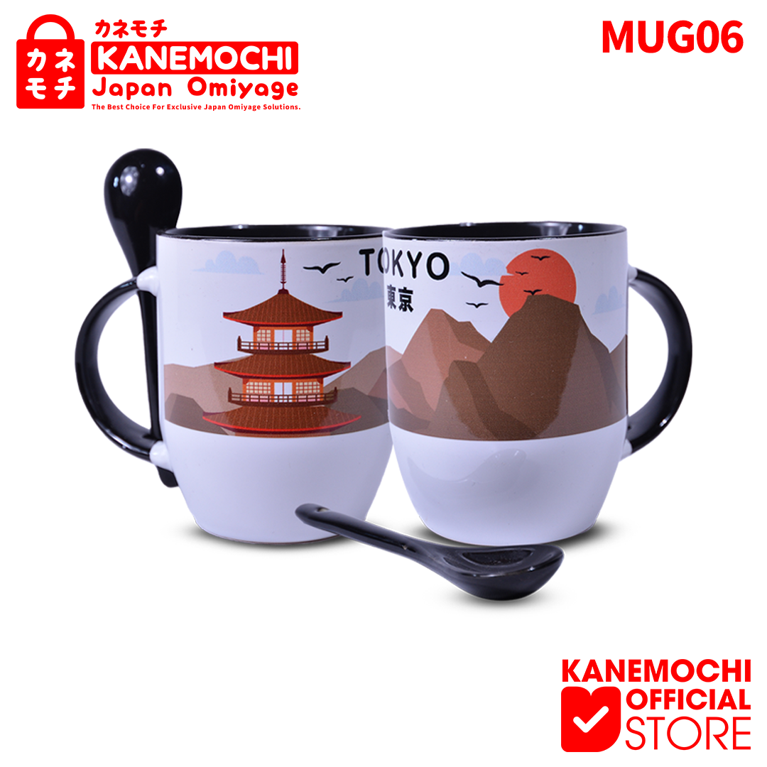 KANEMOCHI MUG KERAMIK + SENDOK (SET)- SOUVENIR PRE...