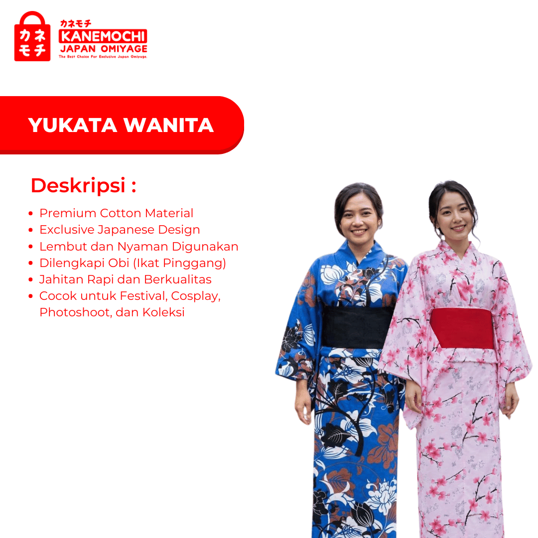 YUKATA WANITA DEWASA - YUKATA BAJU TRADISIONAL JEP... - Gambar 3