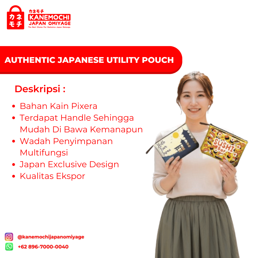 Authentic Japanese Utility Pouch | Pouch Multifung... - Gambar 14