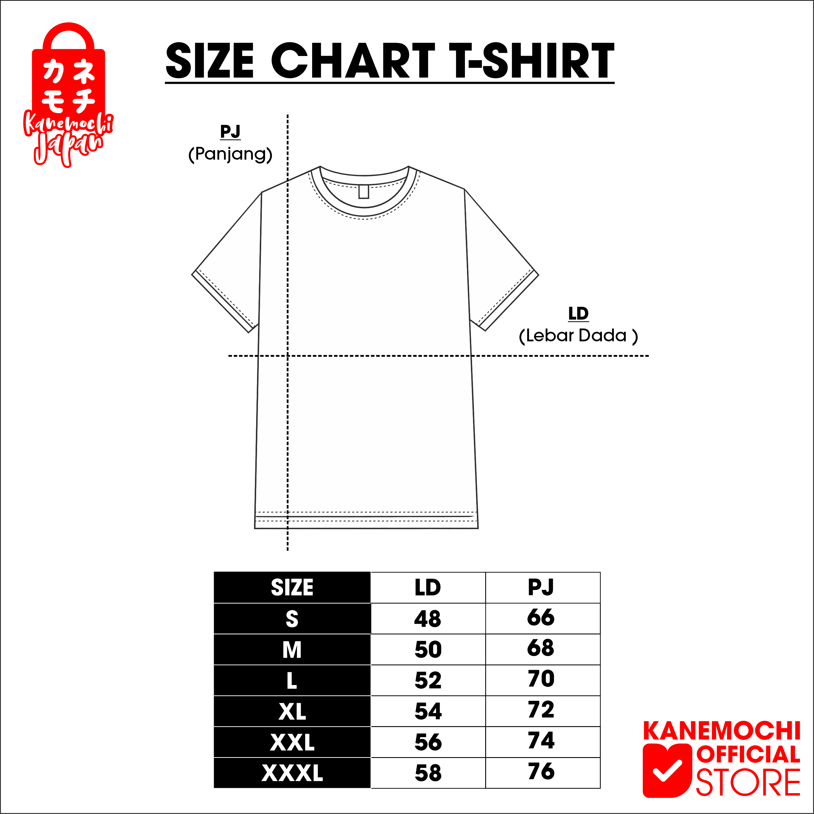 KANEMOCHI T-SHIRT - KANEMOCHI KAOS JAPAN LUXURY LU... - Gambar 4