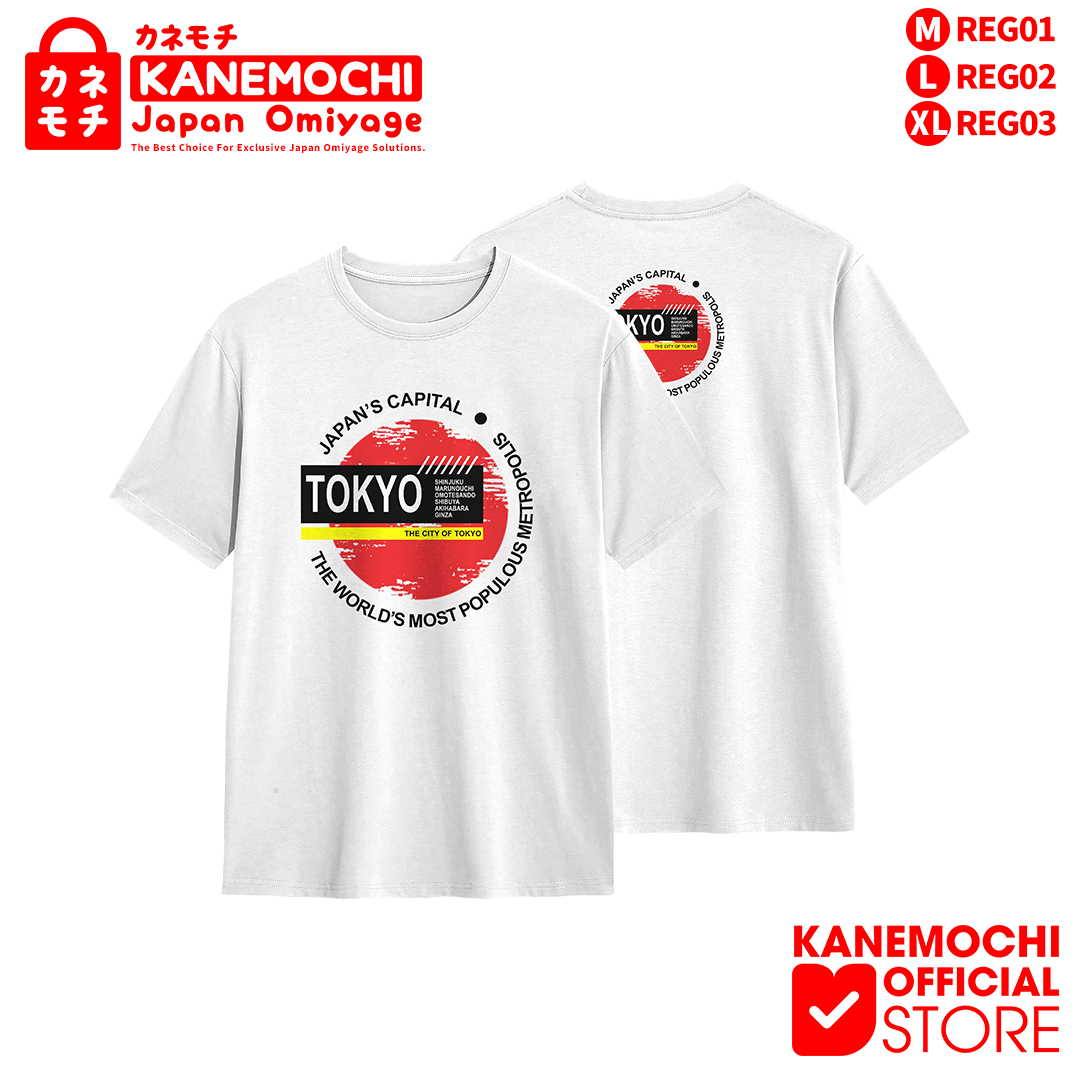 KANEMOCHI T-SHIRT - KANEMOCHI KAOS PUTIH UNISEX MO...