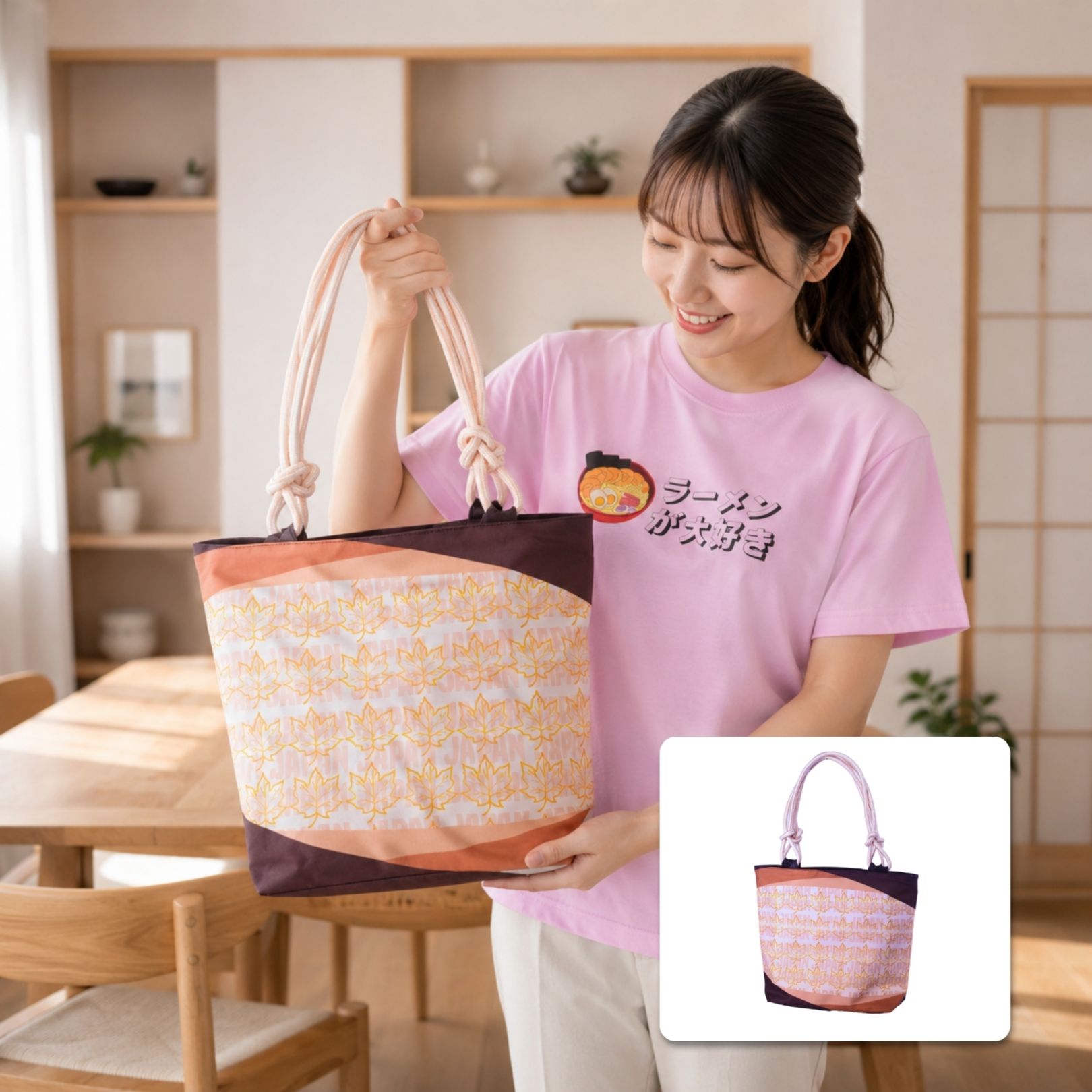 Japanese Urban Carry Totebag | Tas Jinjing Tali Su... - Gambar 3
