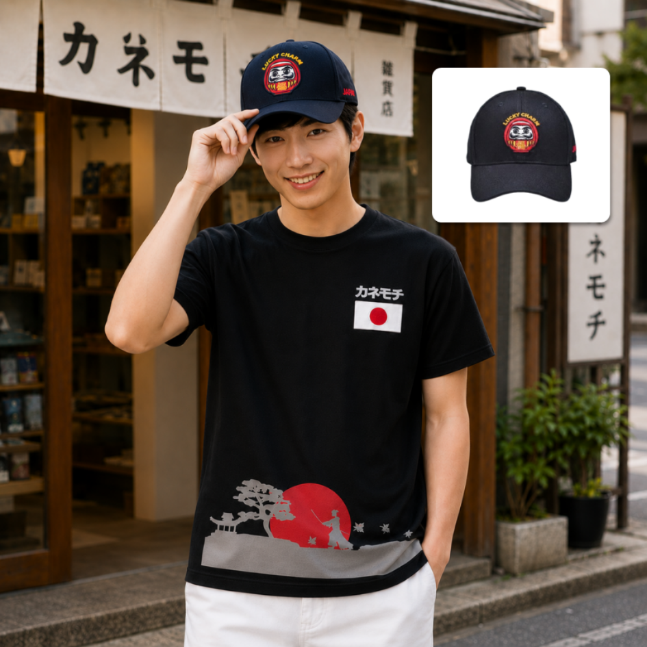 Japanese Signature Hat | Topi Pria Wanita Kekinian... - Gambar 4