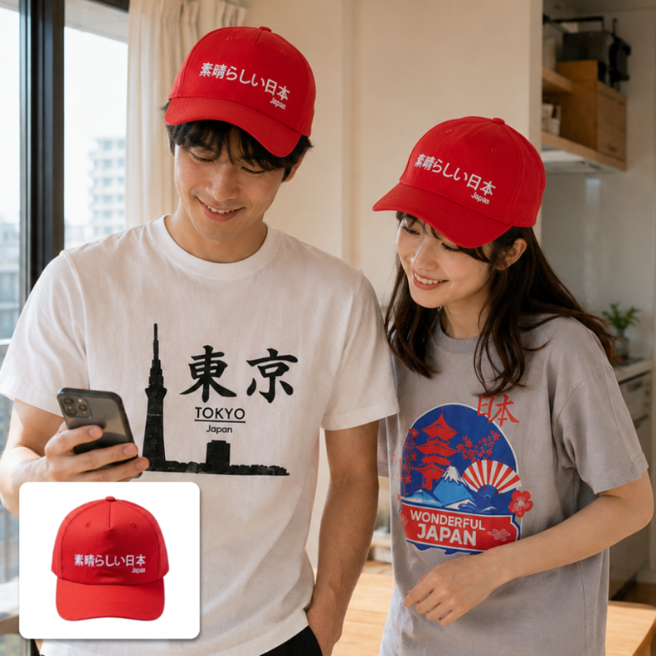 Japanese Streetwear Lifestyle Cap Red Edition | To... - Gambar 3