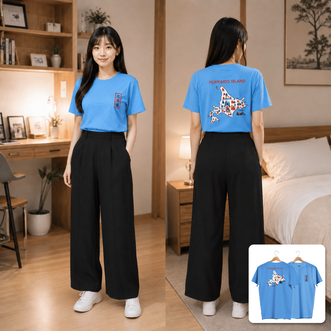 MASTERPIECE COLLECTION TEE HOKKAIDO ISLAND (BLUE)...