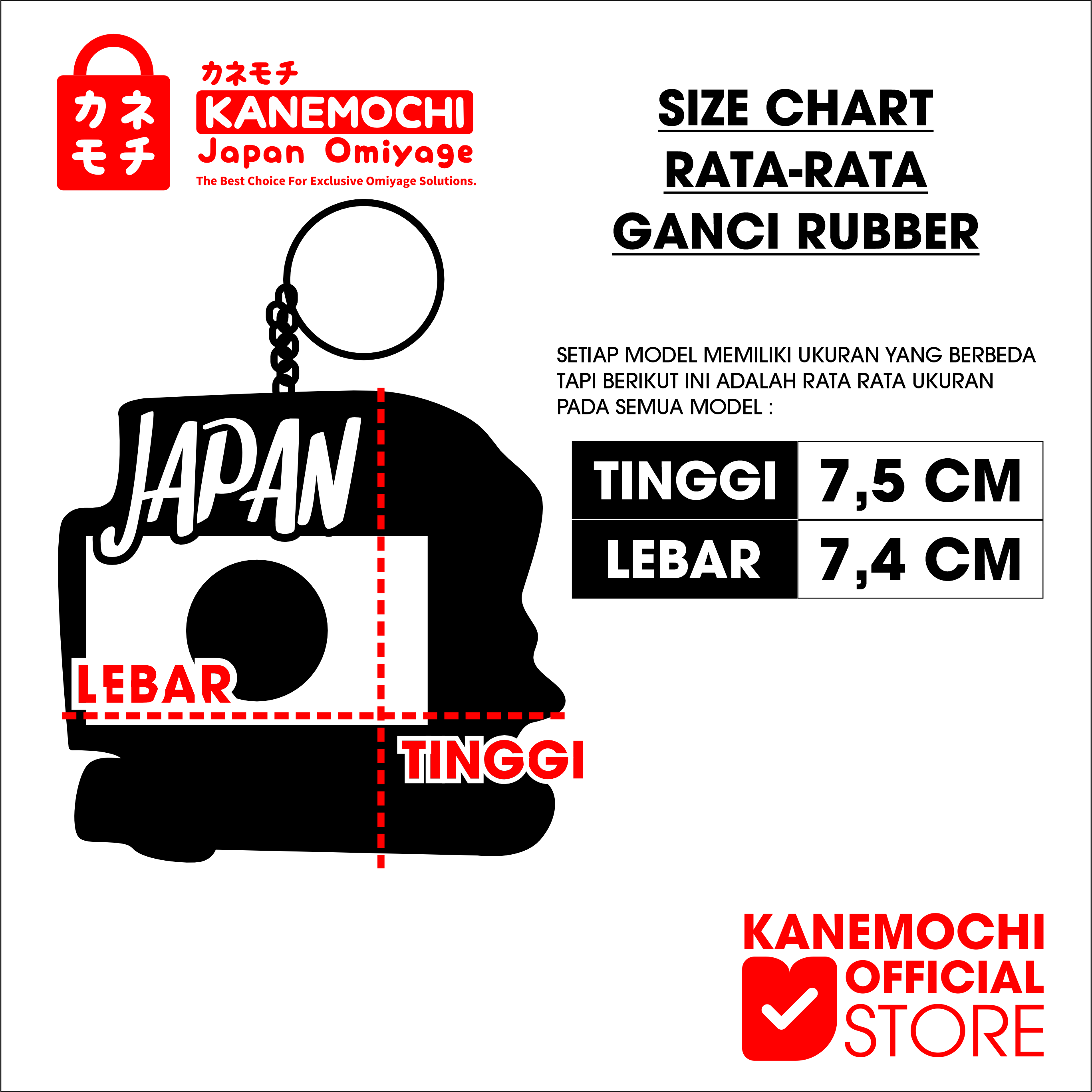 KANEMOCHI KEY CHAIN JAPAN - KANEMOCHI Gantungan Ku... - Gambar 6
