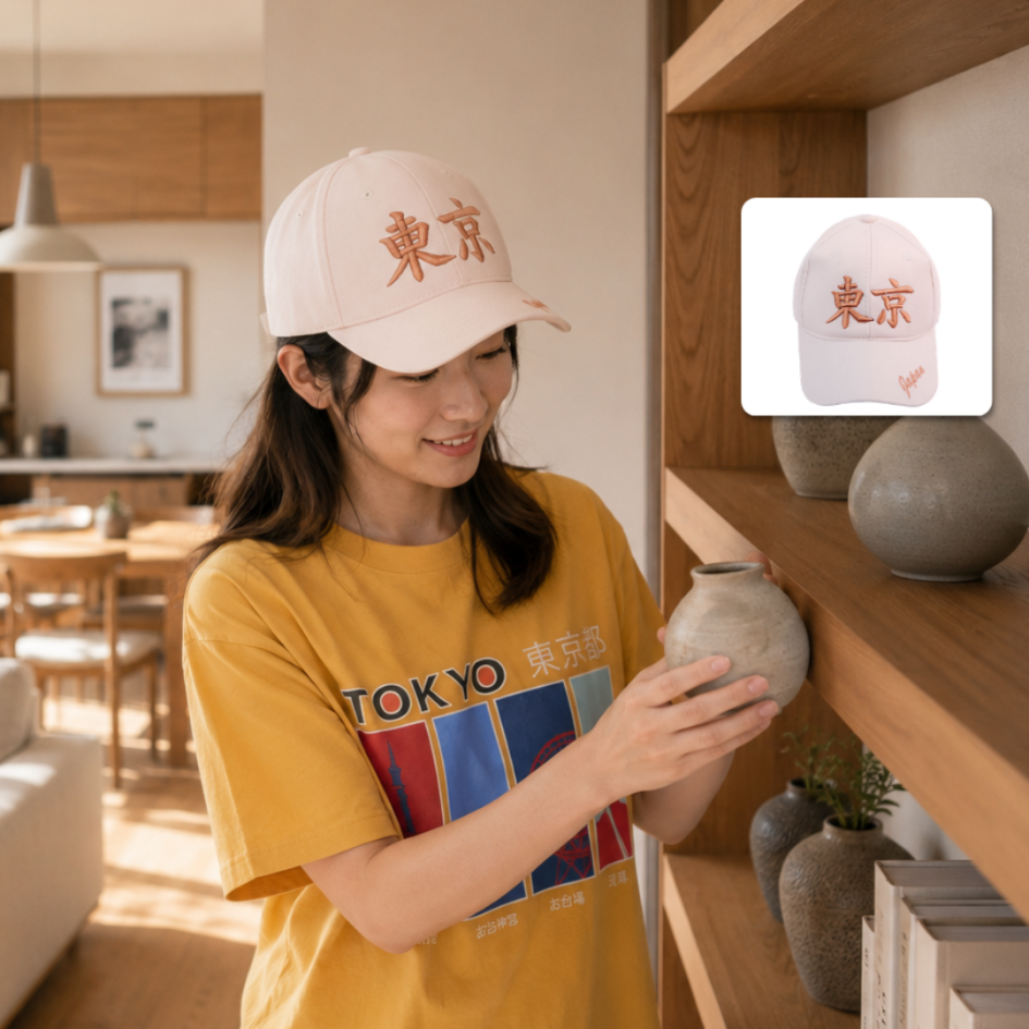 Japanese Streetwear Lifestyle Cap Cream Edition |... - Gambar 3