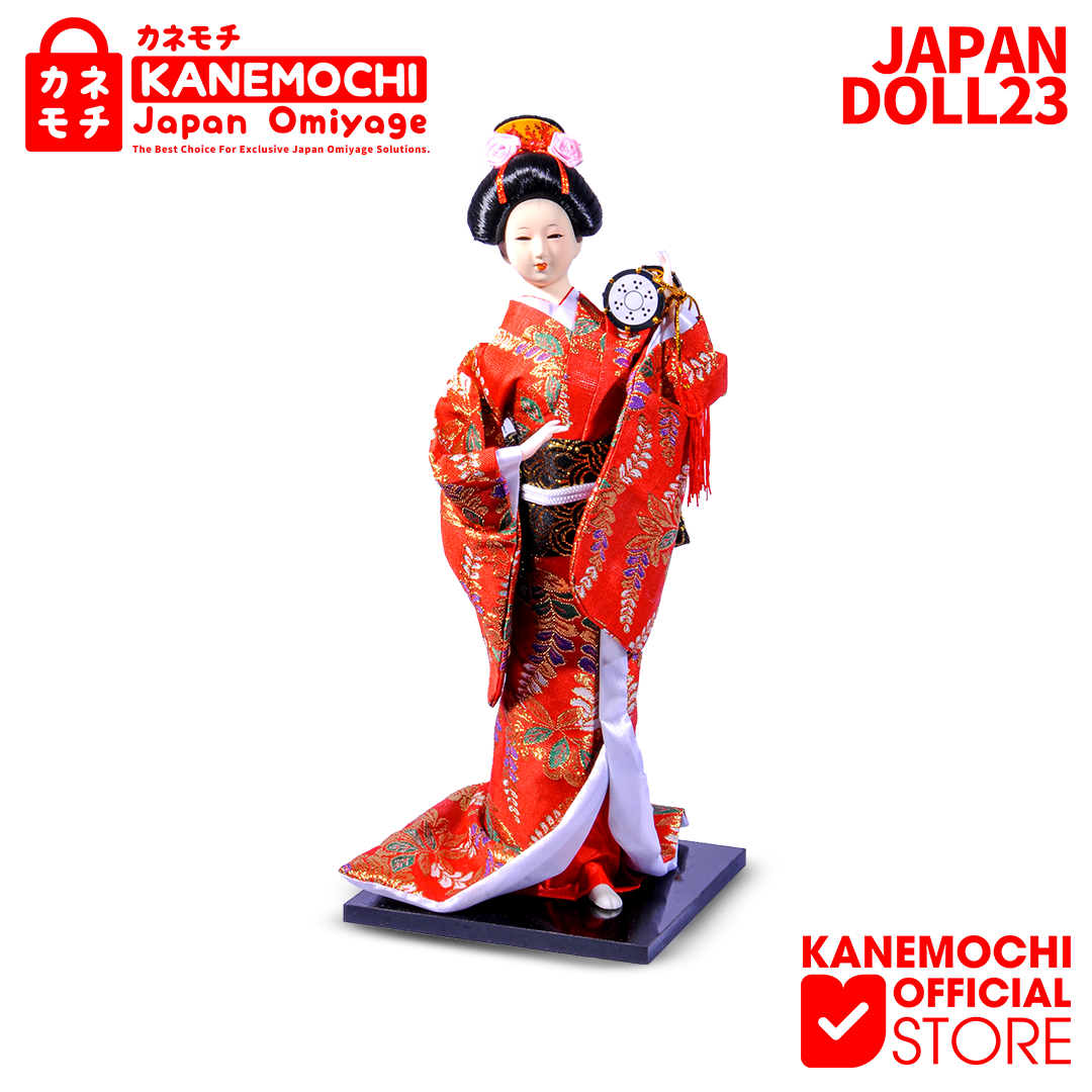KANEMOCHI JAPAN GEISHA DOLL (43CM) - Patung Hadiah... - Gambar 3