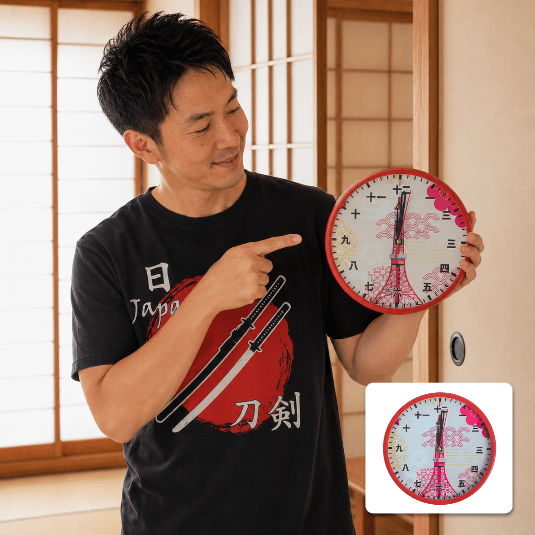 Japanese Heritage Wall Clock | Jam Dinding Kanji J... - Gambar 12